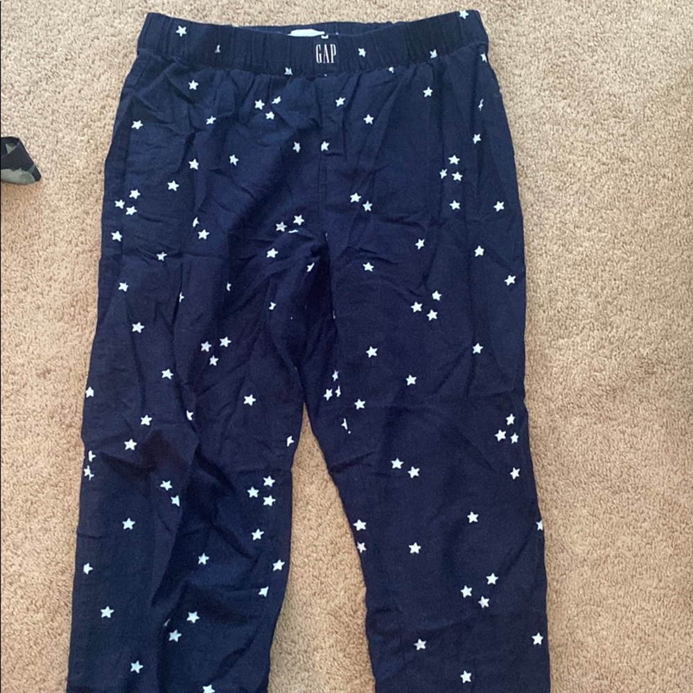 GAP navy and white star pj pants